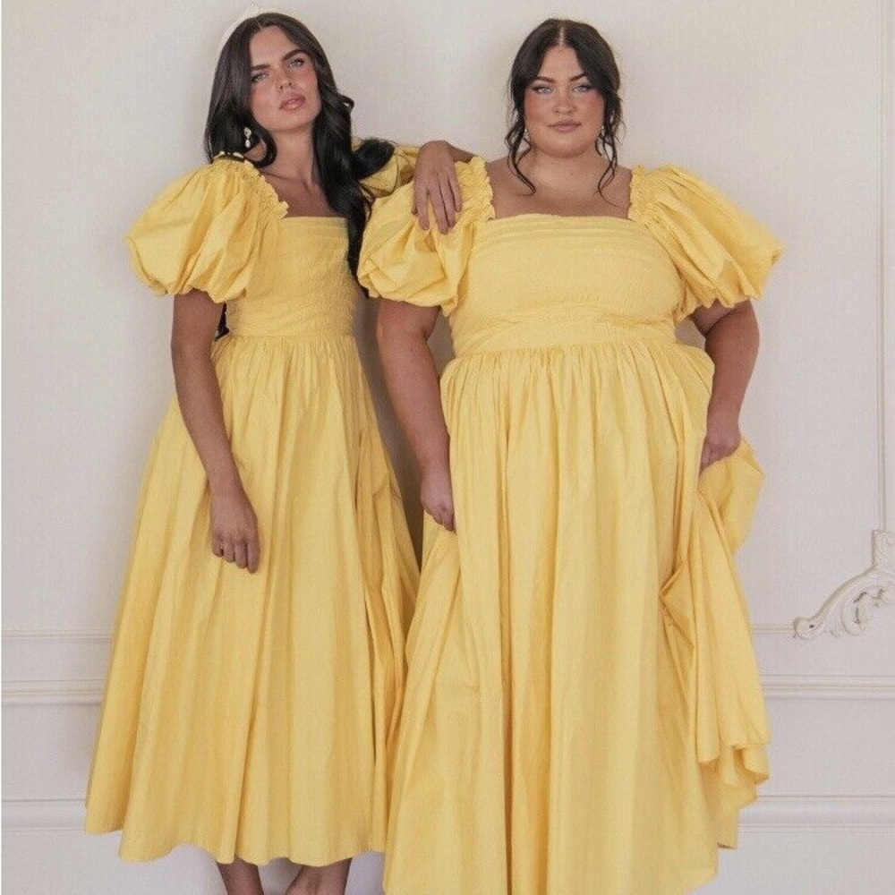 JessaKae Yellow “Amber” Cottagecore dress NWT